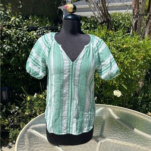 Velvet by Graham & Spencer Malaga Jacquard Top - size XS